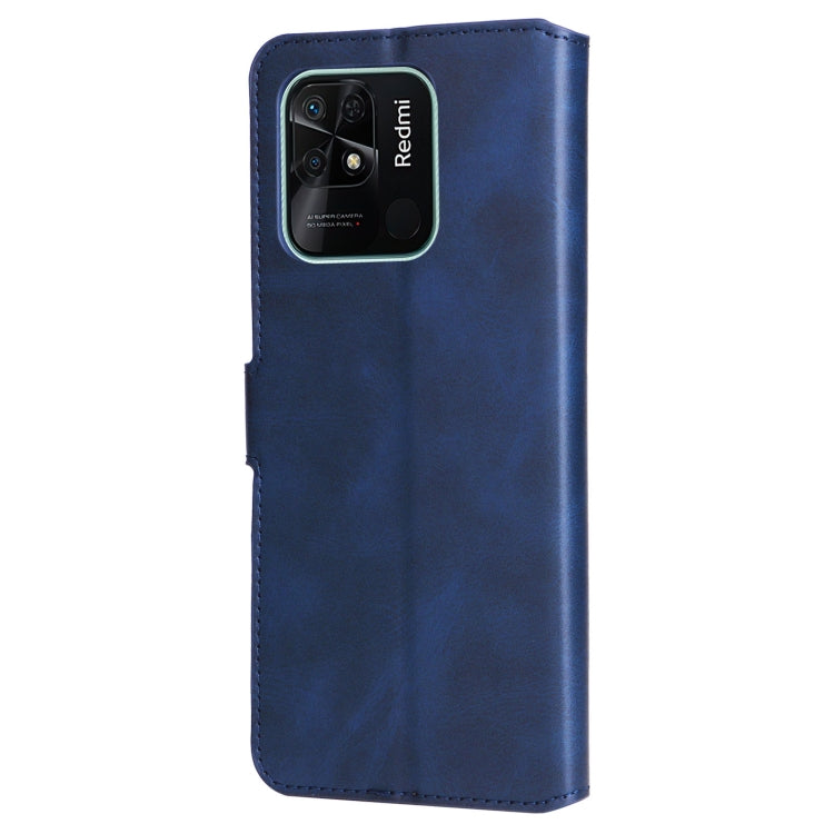 Custodia per telefono in pelle a conchiglia con struttura in vitello classico, For Xiaomi Redmi 10C 4G, For Motorola Moto G22, For Nokia G21 / G11, For OPPO Reno7 4G / F21 Pro 4G