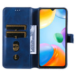 Custodia per telefono in pelle a conchiglia con struttura in vitello classico, For Xiaomi Redmi 10C 4G, For Motorola Moto G22, For Nokia G21 / G11, For OPPO Reno7 4G / F21 Pro 4G