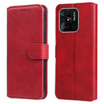 Custodia per telefono in pelle a conchiglia con struttura in vitello classico, For Xiaomi Redmi 10C 4G, For Motorola Moto G22, For Nokia G21 / G11, For OPPO Reno7 4G / F21 Pro 4G