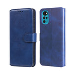 Custodia per telefono in pelle a conchiglia con struttura in vitello classico, For Xiaomi Redmi 10C 4G, For Motorola Moto G22, For Nokia G21 / G11, For OPPO Reno7 4G / F21 Pro 4G