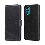 Custodia per telefono in pelle a conchiglia con struttura in vitello classico, For Xiaomi Redmi 10C 4G, For Motorola Moto G22, For Nokia G21 / G11, For OPPO Reno7 4G / F21 Pro 4G
