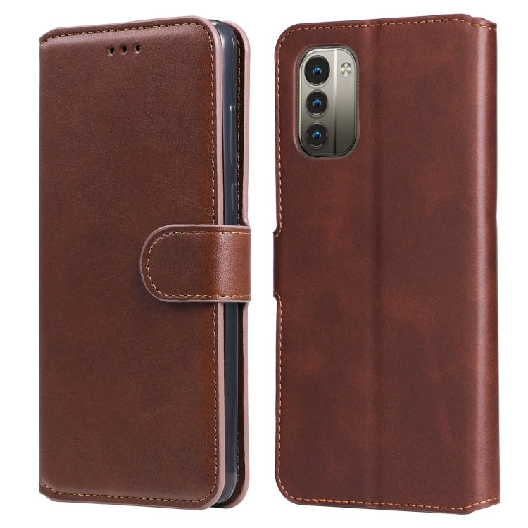 Custodia per telefono in pelle a conchiglia con struttura in vitello classico, For Xiaomi Redmi 10C 4G, For Motorola Moto G22, For Nokia G21 / G11, For OPPO Reno7 4G / F21 Pro 4G