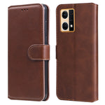 Custodia per telefono in pelle a conchiglia con struttura in vitello classico, For Xiaomi Redmi 10C 4G, For Motorola Moto G22, For Nokia G21 / G11, For OPPO Reno7 4G / F21 Pro 4G