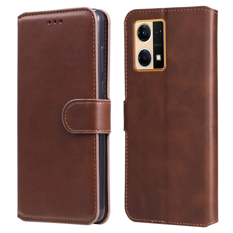 Custodia per telefono in pelle a conchiglia con struttura in vitello classico, For Xiaomi Redmi 10C 4G, For Motorola Moto G22, For Nokia G21 / G11, For OPPO Reno7 4G / F21 Pro 4G