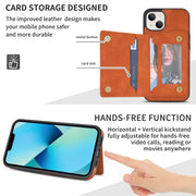 Custodia per telefono con porta carte di linea, For iPhone 13 mini, For iPhone 13, For iPhone 13 Pro, For iPhone 13 Pro Max