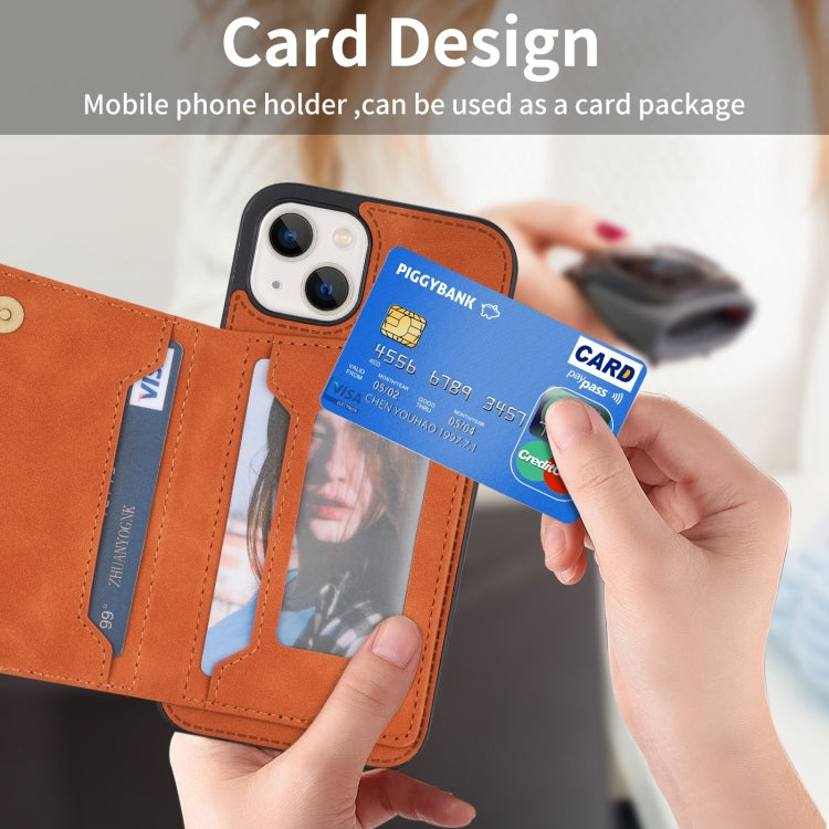 Custodia portafoglio per iPhone 13 Pro Max con slot carte