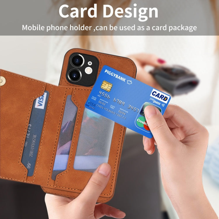 Custodia portafoglio per iPhone 12 Pro Max con slot carte