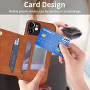 Custodia per telefono con porta carte di linea, For iPhone 11, For iPhone 11 Pro, For iPhone 11 Pro Max, For iPhone X / XS