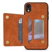 Custodia per telefono con porta carte di linea, For iPhone XR, For iPhone XS Max, For iPhone SE 2022 / 2020 / 8 / 7, For iPhone 8 Plus / 7 Plus