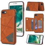 Custodia portafoglio per iPhone SE 2022, 8, 7 con slot carte