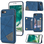 Custodia portafoglio per iPhone SE 2022, 8, 7 con slot carte