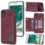 Custodia portafoglio per iPhone SE 2022, 8, 7 con slot carte