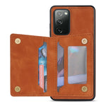 Custodia per telefono con porta carte di linea, For Samsung Galaxy S20 FE, For Samsung Galaxy S20+, For Samsung Galaxy S20 Ultra, For Samsung Galaxy S21 5G