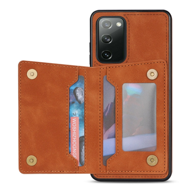 Custodia per telefono con porta carte di linea, For Samsung Galaxy S20 FE, For Samsung Galaxy S20+, For Samsung Galaxy S20 Ultra, For Samsung Galaxy S21 5G