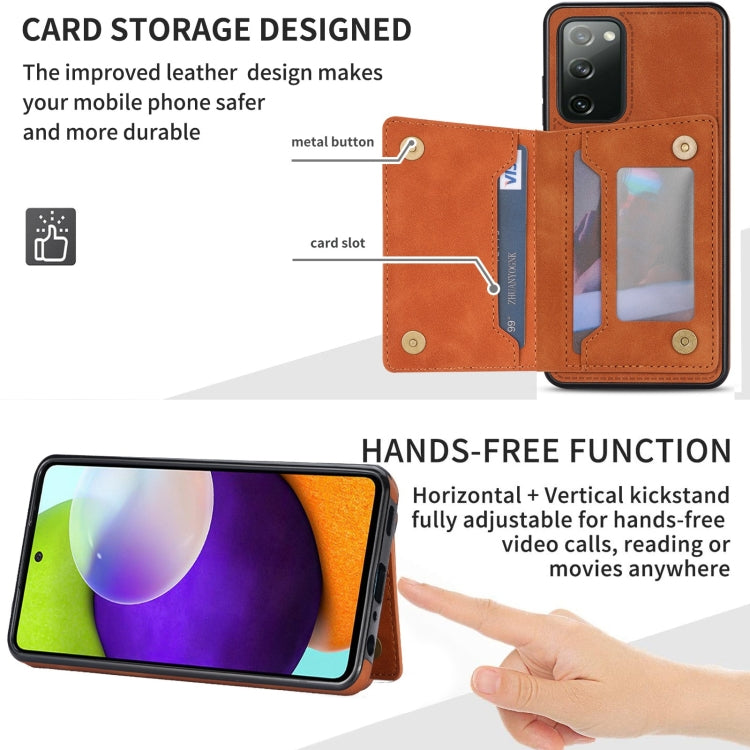 Custodia per telefono con porta carte di linea, For Samsung Galaxy S20 FE, For Samsung Galaxy S20+, For Samsung Galaxy S20 Ultra, For Samsung Galaxy S21 5G