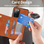 Custodia per telefono con porta carte di linea, For Samsung Galaxy S20 FE, For Samsung Galaxy S20+, For Samsung Galaxy S20 Ultra, For Samsung Galaxy S21 5G