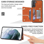 Custodia per telefono con porta carte di linea, For Samsung Galaxy S21+ 5G, For Samsung Galaxy S22 5G, For Samsung Galaxy S22+ 5G, For Samsung Galaxy S21 FE 5G