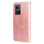 Custodia per telefono in pelle con cerniera in vitello, For OPPO Realme GT Neo3, For OPPO Reno7 4G / F21 Pro 4G / 5G, For Samsung Galaxy M33 5G Global, For Samsung Galaxy M53 5G