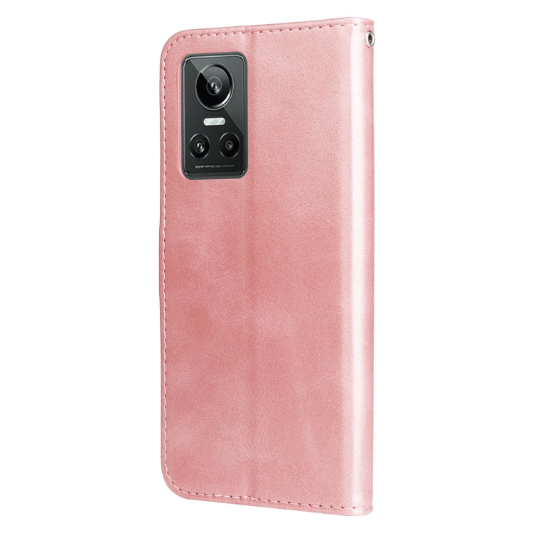 Custodia per telefono in pelle con cerniera in vitello, For OPPO Realme GT Neo3, For OPPO Reno7 4G / F21 Pro 4G / 5G, For Samsung Galaxy M33 5G Global, For Samsung Galaxy M53 5G