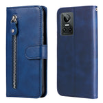 Custodia per telefono in pelle con cerniera in vitello, For OPPO Realme GT Neo3, For OPPO Reno7 4G / F21 Pro 4G / 5G, For Samsung Galaxy M33 5G Global, For Samsung Galaxy M53 5G