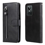 Custodia per telefono in pelle con cerniera in vitello, For OPPO Realme GT Neo3, For OPPO Reno7 4G / F21 Pro 4G / 5G, For Samsung Galaxy M33 5G Global, For Samsung Galaxy M53 5G
