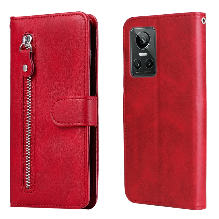 Custodia per telefono in pelle con cerniera in vitello, For OPPO Realme GT Neo3, For OPPO Reno7 4G / F21 Pro 4G / 5G, For Samsung Galaxy M33 5G Global, For Samsung Galaxy M53 5G