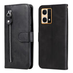 Custodia per telefono in pelle con cerniera in vitello, For OPPO Realme GT Neo3, For OPPO Reno7 4G / F21 Pro 4G / 5G, For Samsung Galaxy M33 5G Global, For Samsung Galaxy M53 5G
