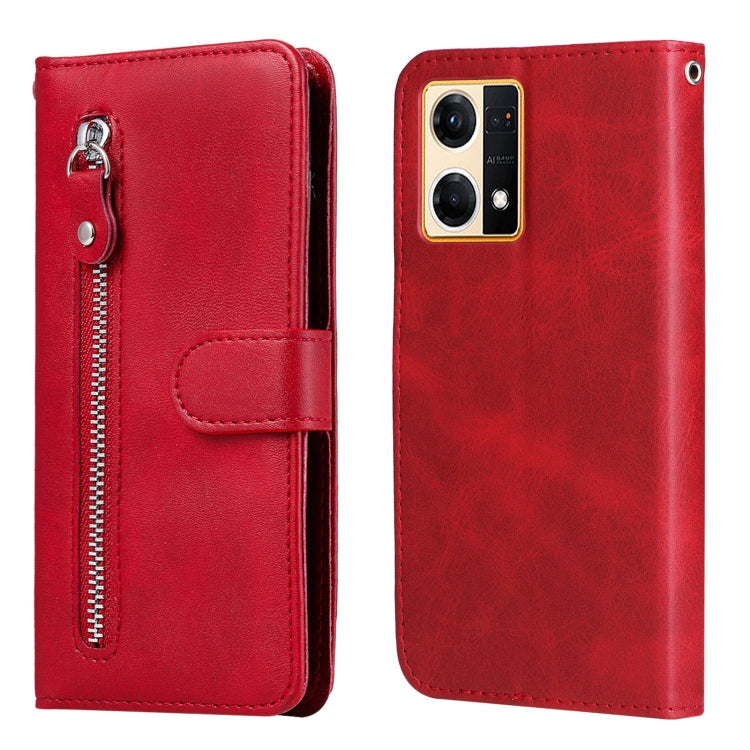 Custodia per telefono in pelle con cerniera in vitello, For OPPO Realme GT Neo3, For OPPO Reno7 4G / F21 Pro 4G / 5G, For Samsung Galaxy M33 5G Global, For Samsung Galaxy M53 5G