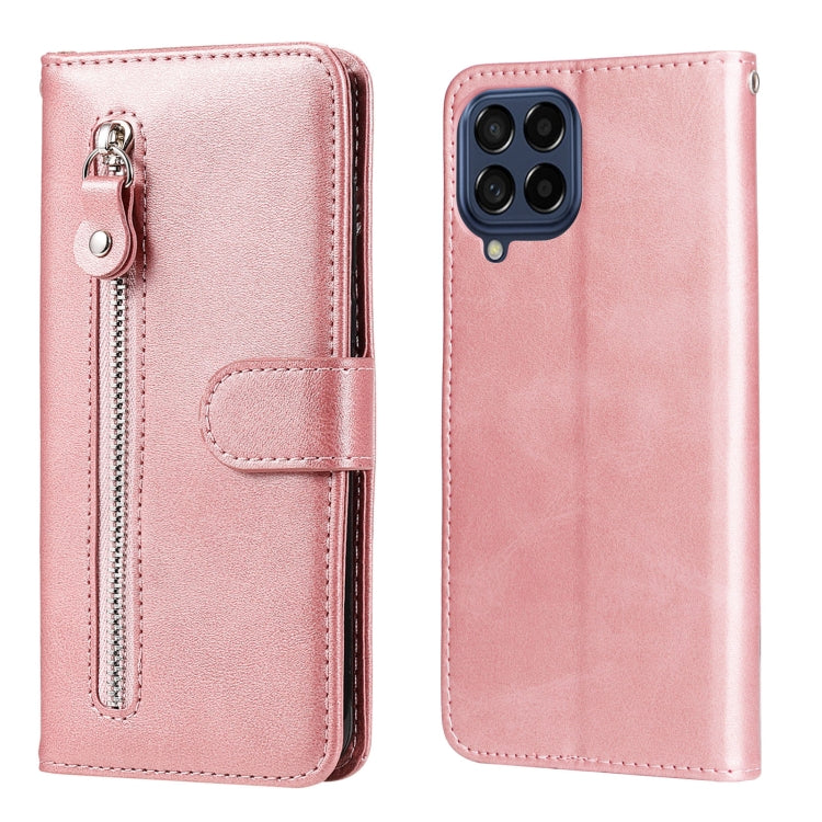 Custodia per telefono in pelle con cerniera in vitello, For OPPO Realme GT Neo3, For OPPO Reno7 4G / F21 Pro 4G / 5G, For Samsung Galaxy M33 5G Global, For Samsung Galaxy M53 5G