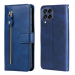 Custodia per telefono in pelle con cerniera in vitello, For OPPO Realme GT Neo3, For OPPO Reno7 4G / F21 Pro 4G / 5G, For Samsung Galaxy M33 5G Global, For Samsung Galaxy M53 5G