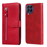 Custodia per telefono in pelle con cerniera in vitello, For OPPO Realme GT Neo3, For OPPO Reno7 4G / F21 Pro 4G / 5G, For Samsung Galaxy M33 5G Global, For Samsung Galaxy M53 5G