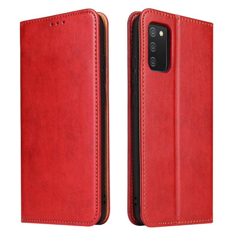 Fierre Shann PU Custodia per telefono in vera pelle con texture in pelle, For Samsung Galaxy A02s, For Samsung Galaxy A13 5G, For Samsung Galaxy A33 5G, For Samsung Galaxy A53 5G, For Samsung Galaxy A73 5G, For Samsung Galaxy S21 FE 5G
