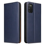 Fierre Shann PU Custodia per telefono in vera pelle con texture in pelle, For Samsung Galaxy A02s, For Samsung Galaxy A13 5G, For Samsung Galaxy A33 5G, For Samsung Galaxy A53 5G, For Samsung Galaxy A73 5G, For Samsung Galaxy S21 FE 5G