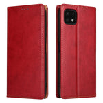 Fierre Shann PU Custodia per telefono in vera pelle con texture in pelle, For Samsung Galaxy A22 5G