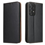 Fierre Shann PU Custodia per telefono in vera pelle con texture in pelle, For Samsung Galaxy A02s, For Samsung Galaxy A13 5G, For Samsung Galaxy A33 5G, For Samsung Galaxy A53 5G, For Samsung Galaxy A73 5G, For Samsung Galaxy S21 FE 5G