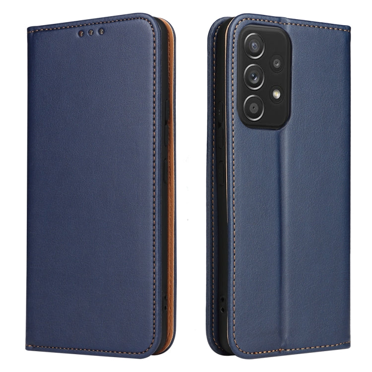 Fierre Shann PU Custodia per telefono in vera pelle con texture in pelle, For Samsung Galaxy A02s, For Samsung Galaxy A13 5G, For Samsung Galaxy A33 5G, For Samsung Galaxy A53 5G, For Samsung Galaxy A73 5G, For Samsung Galaxy S21 FE 5G