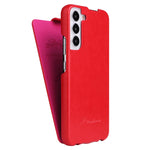 Fierre Shann 64 Custodia per telefono in pelle PU con vibrazione verticale, For Samsung Galaxy S22 5G, For Samsung Galaxy S22+ 5G, For Samsung Galaxy S22 Ultra 5G