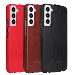 Fierre Shann 64 Custodia per telefono in pelle PU con vibrazione verticale, For Samsung Galaxy S22 5G, For Samsung Galaxy S22+ 5G, For Samsung Galaxy S22 Ultra 5G