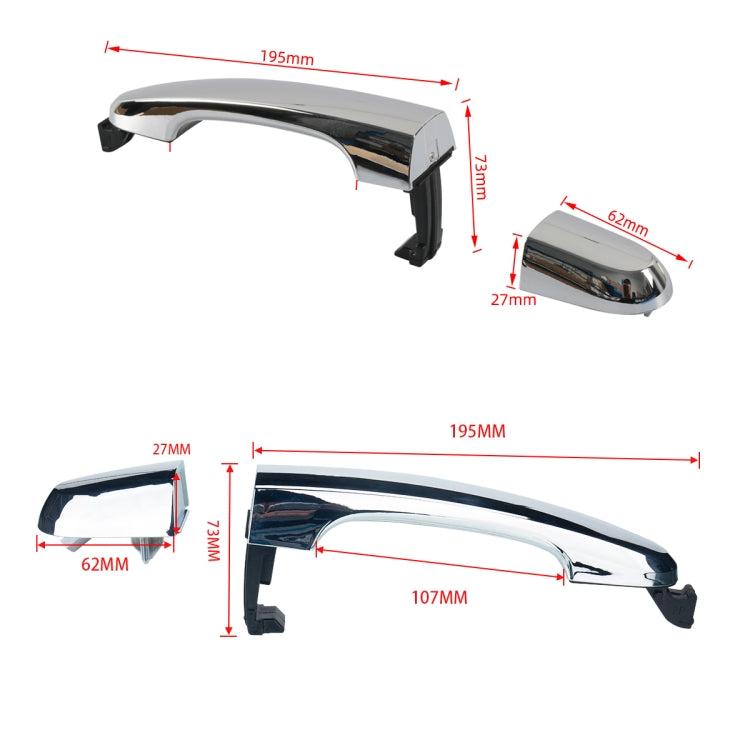 Maniglia per porta esterna 4 in 1 per auto 82651-2P010 per KIA Sorento 2011-2015, A6873