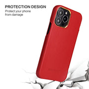 Fierre Shann custodia magnetica per cellulare in vera pelle, For iPhone 13 mini, For iPhone 13, For iPhone 13 Pro, For iPhone 13 Pro Max