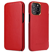 Fierre Shann custodia magnetica per cellulare in vera pelle, For iPhone 13 mini, For iPhone 13, For iPhone 13 Pro, For iPhone 13 Pro Max