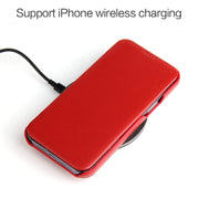 Fierre Shann custodia magnetica per cellulare in vera pelle, For iPhone 13 mini, For iPhone 13, For iPhone 13 Pro, For iPhone 13 Pro Max