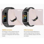 Cinturino per orologio in metallo in acciaio inossidabile Mijobs, For Fitbit Charge5