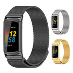 Cinturino per orologio in metallo magnetico Mijobs, For Fitbit Charge5