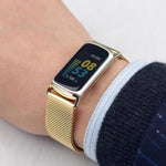 Cinturino per orologio in metallo magnetico Mijobs, For Fitbit Charge5