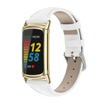 Cinturino per orologio sottile in vera pelle Mijobs, For Fitbit Charge5