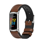 Mijobs TPU + cinturino in pelle, For Fitbit Charge5