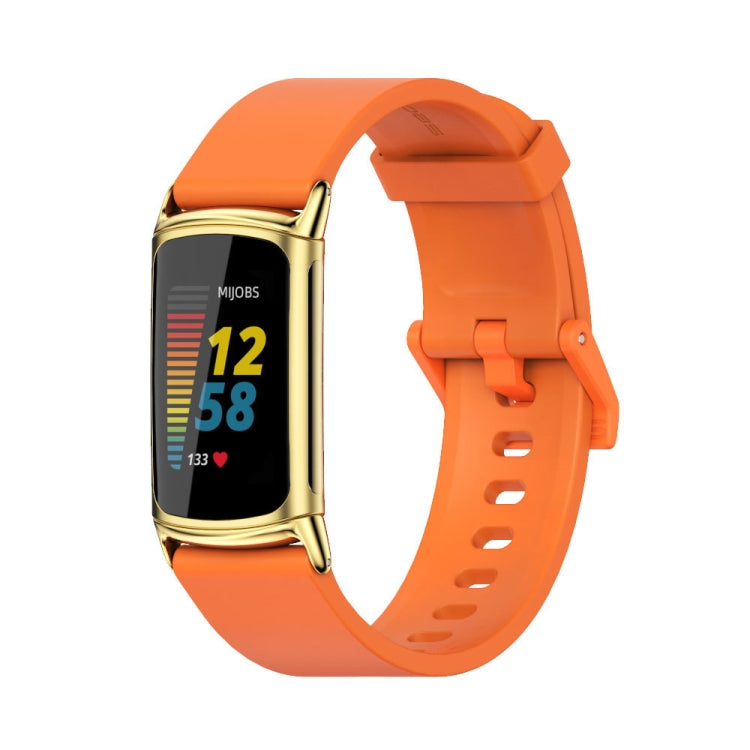 Cinturino per orologio in silicone morbido Mijobs, For Fitbit Charge5