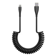 Cavo dati di ricarica a molla 3A Type-C / USB-C, Type-C