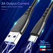 Cavo dati di ricarica a molla 3A Type-C / USB-C, Type-C
